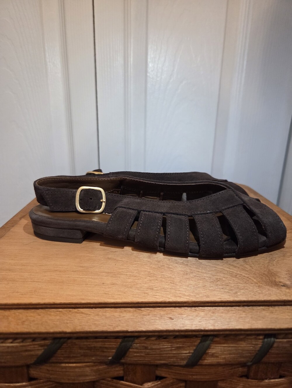 Anonymous Copenhagen Sophie 20 Women's Brown Suede Slingback Sandal - Picture 8 of 10